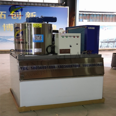 Máquina comercial do floco do gelo do elevado desempenho 3.94kw~90kw de 1 toneladas