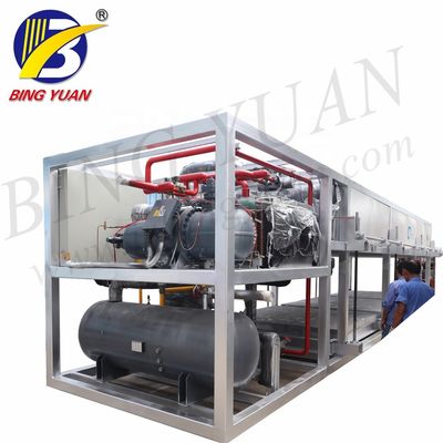 Cubo de gelo comercial de R404A 25T 94.05KW SS304 que faz a máquina