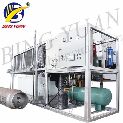 Máquina comercial de mantimento fresca do fabricante de gelo do bloco 3T, fabricante da máquina do cubo de gelo