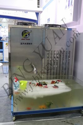 Fabricante de gelo de aço inoxidável da pasta do Seawater de 304 R404A