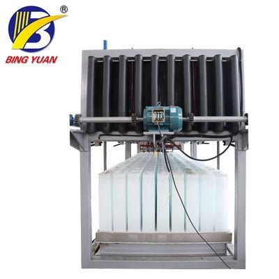 Máquina de 10 toneladas de aço do fabricante de gelo do bloco 5KG de SUS304 Staineless, maquinaria da planta de gelo