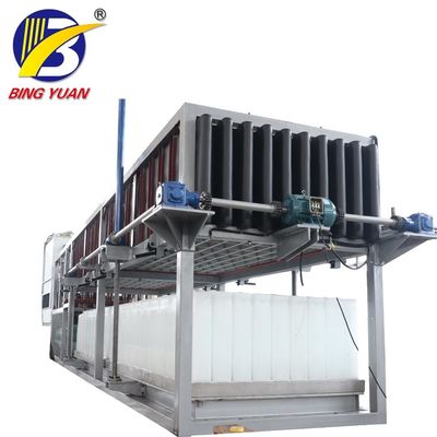 Máquina de 10 toneladas de aço do fabricante de gelo do bloco 5KG de SUS304 Staineless, maquinaria da planta de gelo